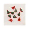 10 X 22mm Christmas Tree Red And Green Plastic Shank Back Festive Craft Buttons -OHSEWCRAFTY 10 x 22mm christmas tree red and green plastic shank back festive craft buttons