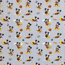 100% Cotton Digital Fabric Disney Mickey Mouse & Friends Goofy Donald Duck