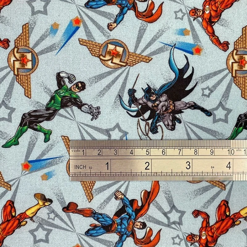 100% Cotton Digital Fabric Justice League Batman Flash 140cm Wide 4 100% Cotton Digital Fabric Justice League Batman Flash 140cm Wide - Image 2