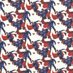 100% Cotton Digital Fabric Justice League Superhero Superman Batman The Flash
