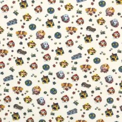 100% Cotton Digital Fabric Paw Patrol Born Brave Top Pups Dogs Disney