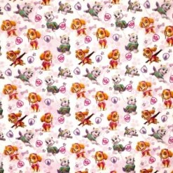 100% Cotton Digital Fabric Paw Patrol Girl Dog 140cm Wide