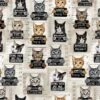 100% Cotton Digital Fabric Timeless Treasures Cat Mugshots Quirky 112cm Wide 2 100% Cotton Digital Fabric Timeless Treasures Cat Mugshots Quirky 112cm Wide -OHSEWCRAFTY 100 cotton digital fabric timeless treasures cat mugshots quirky 112cm wide
