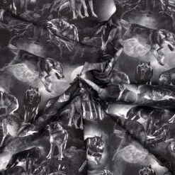 100% Cotton Digital Fabric Timeless Treasures Demon Wolves Halloween 112cm Wide -OHSEWCRAFTY 100 cotton digital fabric timeless treasures demon wolves halloween 112cm wide 2