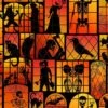 100% Cotton Digital Fabric Timeless Treasures Wicked Halloween Window Silhouette -OHSEWCRAFTY 100 cotton digital fabric timeless treasures wicked halloween window silhouette