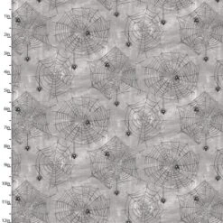 100% Cotton Fabric 3 Wishes Boo Y'ALL Bitsy Spider Halloween Cobwebs Spiders