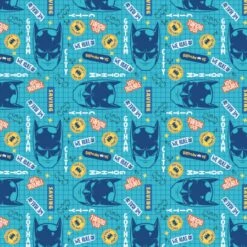 100% Cotton Fabric Camelot Fabric Batman Mask DC Comics Superhero Gotham