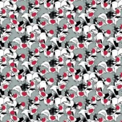 100% Cotton Fabric Camelot Fabrics Looney Tunes Sylvester Kids Cartoon TV Show