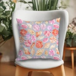 100% Cotton Fabric Dashwood Studio Coral Coast Ocean Sea Shells 112cm Wide