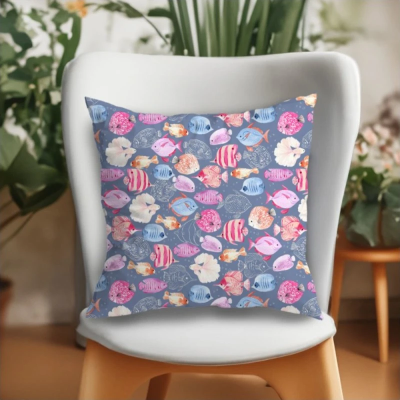 100% Cotton Fabric Dashwood Studio Coral Coast Sea Life Ocean Fish 112cm Wide 4 100% Cotton Fabric Dashwood Studio Coral Coast Sea Life Ocean Fish 112cm Wide - Image 2