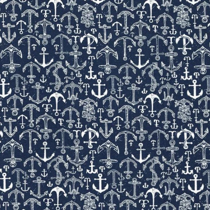 100% Cotton Fabric Dear Stella Anchors Nautical Sailing Anchor Ocean Sea 3 100% Cotton Fabric Dear Stella Anchors Nautical Sailing Anchor Ocean Sea