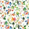 100% Cotton Fabric Dear Stella Watercolour Look Tropical Birds Floral Flower -OHSEWCRAFTY 100 cotton fabric dear stella watercolour look tropical birds floral flower