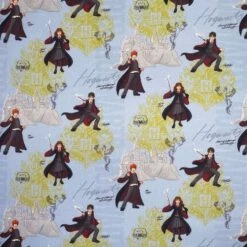 100% Cotton Fabric Digital Harry Potter & Friends Hogwarts Hermione 140cm Wide