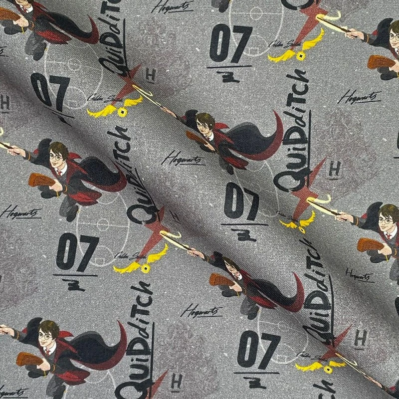 100% Cotton Fabric Digital Harry Potter Quidditch Broomstick Wizard 140cm Wide 5 100% Cotton Fabric Digital Harry Potter Quidditch Broomstick Wizard 140cm Wide - Image 3