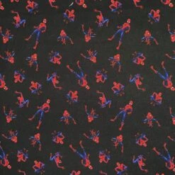 100% Cotton Fabric Digital Marvel Spiderman Comic Book Action 140cm Wide
