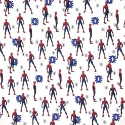 100% Cotton Fabric Digital Marvel Spiderman Comic Hero 140cm Wide