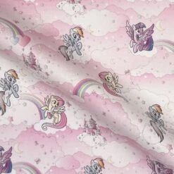 100% Cotton Fabric Digital My Little Pony Clouds Rainbows Sky 140cm Wide 7 100% Cotton Fabric Digital My Little Pony Clouds Rainbows Sky 140cm Wide -OHSEWCRAFTY 100 cotton fabric digital my little pony clouds rainbows sky 140cm wide 2