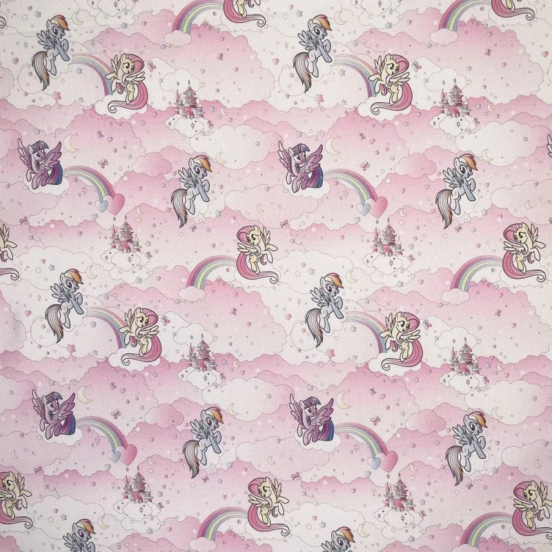 100% Cotton Fabric Digital My Little Pony Clouds Rainbows Sky 140cm Wide 3 100% Cotton Fabric Digital My Little Pony Clouds Rainbows Sky 140cm Wide