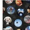 100% Cotton Fabric E.T Film Badges Galaxy Stars Night Sky 1 100% Cotton Fabric E.T Film Badges Galaxy Stars Night Sky -OHSEWCRAFTY 100 cotton fabric et film badges galaxy stars night sky