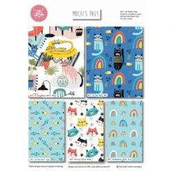 100% Cotton Fabric Fat Quarter Bundle Mochi’s Pals