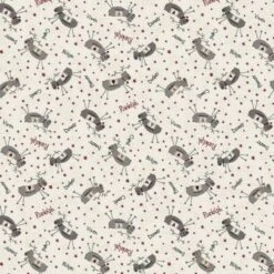 100% Cotton Fabric Hollyberry Christmas Reindeer Rudolph Lynette Anderson