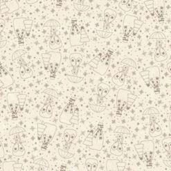 100% Cotton Fabric Hollyberry Christmas Snowman Snowflake Lynette Anderson