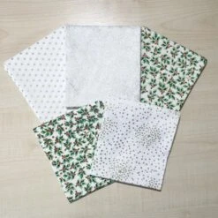 100% Cotton Fabric John Louden Fat Quarter Bundle Christmas Stars Starry Night Holly Xmas Festive