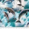 100% Cotton Fabric Kennard & Kennard Marine Marvels Ocean Dolphins 112cm Wide -OHSEWCRAFTY 100 cotton fabric kennard kennard marine marvels ocean dolphins 112cm wide