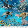 100% Cotton Fabric Kennard & Kennard Marine Marvels Sea Sealife Fish 112cm Wide -OHSEWCRAFTY 100 cotton fabric kennard kennard marine marvels sea sealife fish 112cm wide