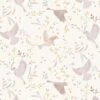100% Cotton Fabric Lewis & Irene Meadow Call Birds In Flight Floral Dainty -OHSEWCRAFTY 100 cotton fabric lewis irene bird by bird meadow floral butterfly moth 1