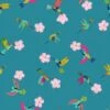 100% Cotton Fabric Lewis & Irene Scattered Hibiscus Hummingbird Floral Flower -OHSEWCRAFTY 100 cotton fabric lewis irene scattered hibiscus hummingbird floral flower