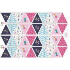 100% Cotton Fabric Little Johnny I Do Believe In Fairies Fairy Bunting Panel