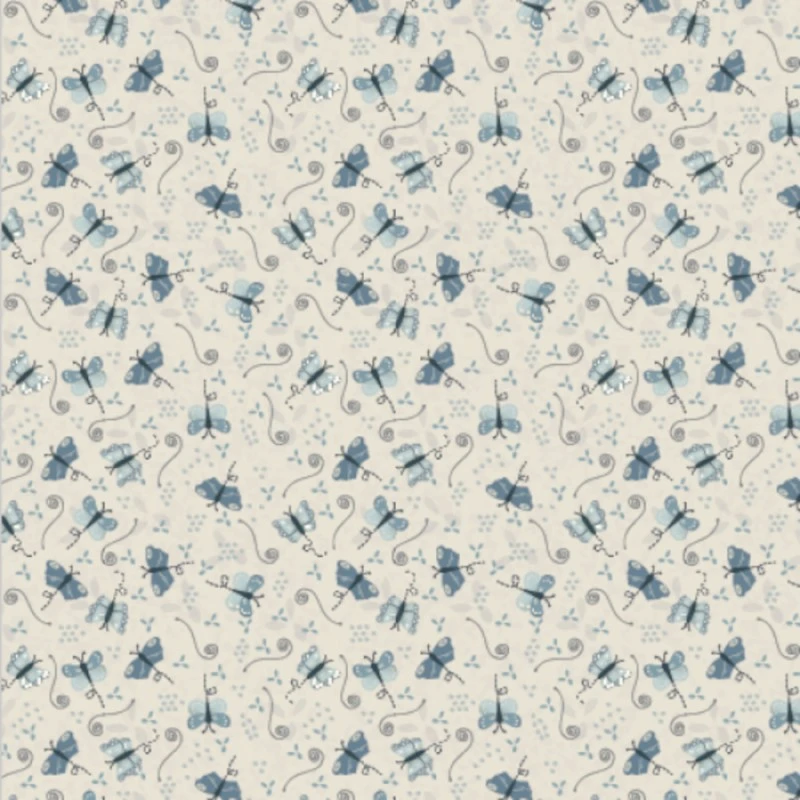 100% Cotton Fabric Lynette Anderson Something Borrowed Butterflies Insect 3 100% Cotton Fabric Lynette Anderson Something Borrowed Butterflies Insect
