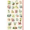 100% Cotton Fabric Makower ABC Panel Animals Around The World
