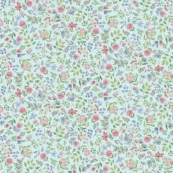 100% Cotton Fabric Makower Afternoon Tea Sugar Flowers Floral Nature 112cm Wide