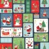 100% Cotton Fabric Makower Christmas Santas Helpers Rudolph Elves Snowman Xmas -OHSEWCRAFTY 100 cotton fabric makower christmas santas helpers rudolph elves snowman xmas