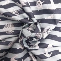 100% Cotton Fabric Nutex A Pirates Adventure All Aboard Anchor Stripe 112cm Wide -OHSEWCRAFTY 100 cotton fabric nutex a pirates adventure all aboard anchor stripe 112cm wide 2