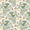 100% Cotton Fabric Nutex Bird Stories Piwakawaka Floral Flower Leaves 110cm Wide -OHSEWCRAFTY 100 cotton fabric nutex bird stories piwakawaka floral flower leaves 110cm wide