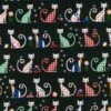 100% Cotton Fabric Nutex Felix The Cat Floral Paw Prints Spots Gingham -OHSEWCRAFTY 100 cotton fabric nutex felix the cat floral paw prints spots gingham