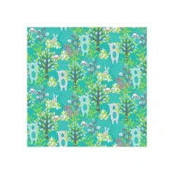 100% Cotton Fabric Nutex Forest Friends Woodland Animals Fox Bear Bunny Owl