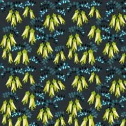 100% Cotton Fabric Nutex Forest Song Birds And Floral Flowers Collection