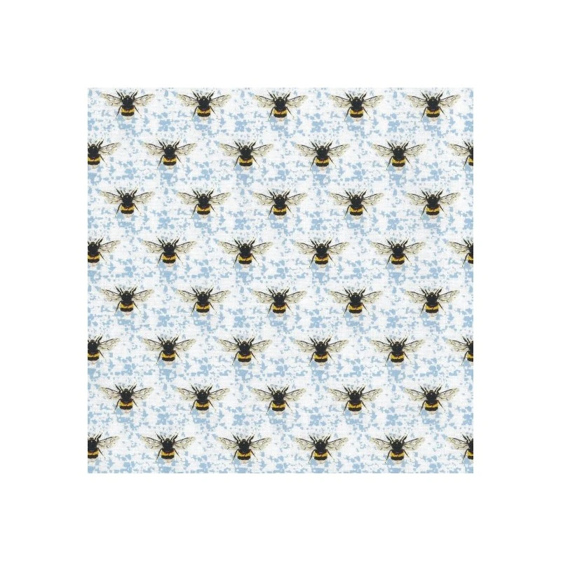 100% Cotton Fabric Nutex Honey Bees In Lines Bumble Bee 3 100% Cotton Fabric Nutex Honey Bees In Lines Bumble Bee