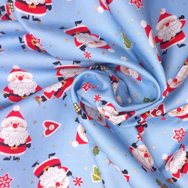 100% Cotton Fabric Nutex Little Santa Christmas Seasonal Xmas Festive 110cm Wide 5 100% Cotton Fabric Nutex Little Santa Christmas Seasonal Xmas Festive 110cm Wide - Image 3