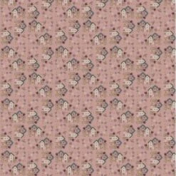 100% Cotton Fabric Nutex Lynette Anderson Bird Houses Floral Flower