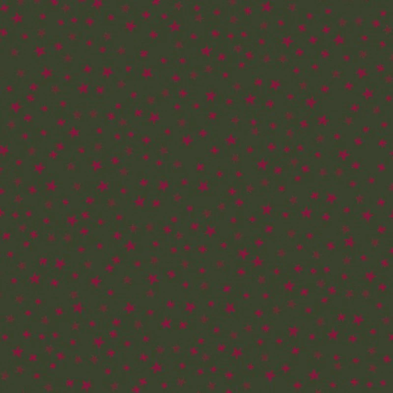100% Cotton Fabric Nutex Lynette Anderson Green And Red Stars Starry Night Xmas 3 100% Cotton Fabric Nutex Lynette Anderson Green And Red Stars Starry Night Xmas