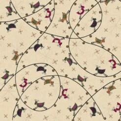 100% Cotton Fabric Nutex Lynette Anderson Reindeer Trail Christmas Xmas Festive