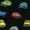 100% Cotton Fabric Nutex Magic Mini Cooper Cars Retro Vintage Car Vehicle 1 100% Cotton Fabric Nutex Magic Mini Cooper Cars Retro Vintage Car Vehicle -OHSEWCRAFTY 100 cotton fabric nutex magic mini cooper cars retro vintage car vehicle