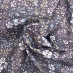 100% Cotton Fabric Nutex Meadow Floral Flower Nature Butterflies Grey 112cm Wide 7 100% Cotton Fabric Nutex Meadow Floral Flower Nature Butterflies Grey 112cm Wide -OHSEWCRAFTY 100 cotton fabric nutex meadow floral flower nature butterflies grey 112cm wide 2