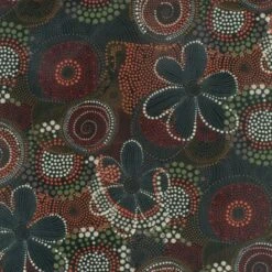 100% Cotton Fabric Nutex Namoo Spotty Flowers Floral Swirls Abstract