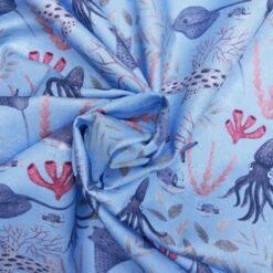 100% Cotton Fabric Nutex Underwater World Ocean Medley Sharks Squids 112cm Wide 7 100% Cotton Fabric Nutex Underwater World Ocean Medley Sharks Squids 112cm Wide -OHSEWCRAFTY 100 cotton fabric nutex underwater world ocean medley sharks squids 112cm wide 2